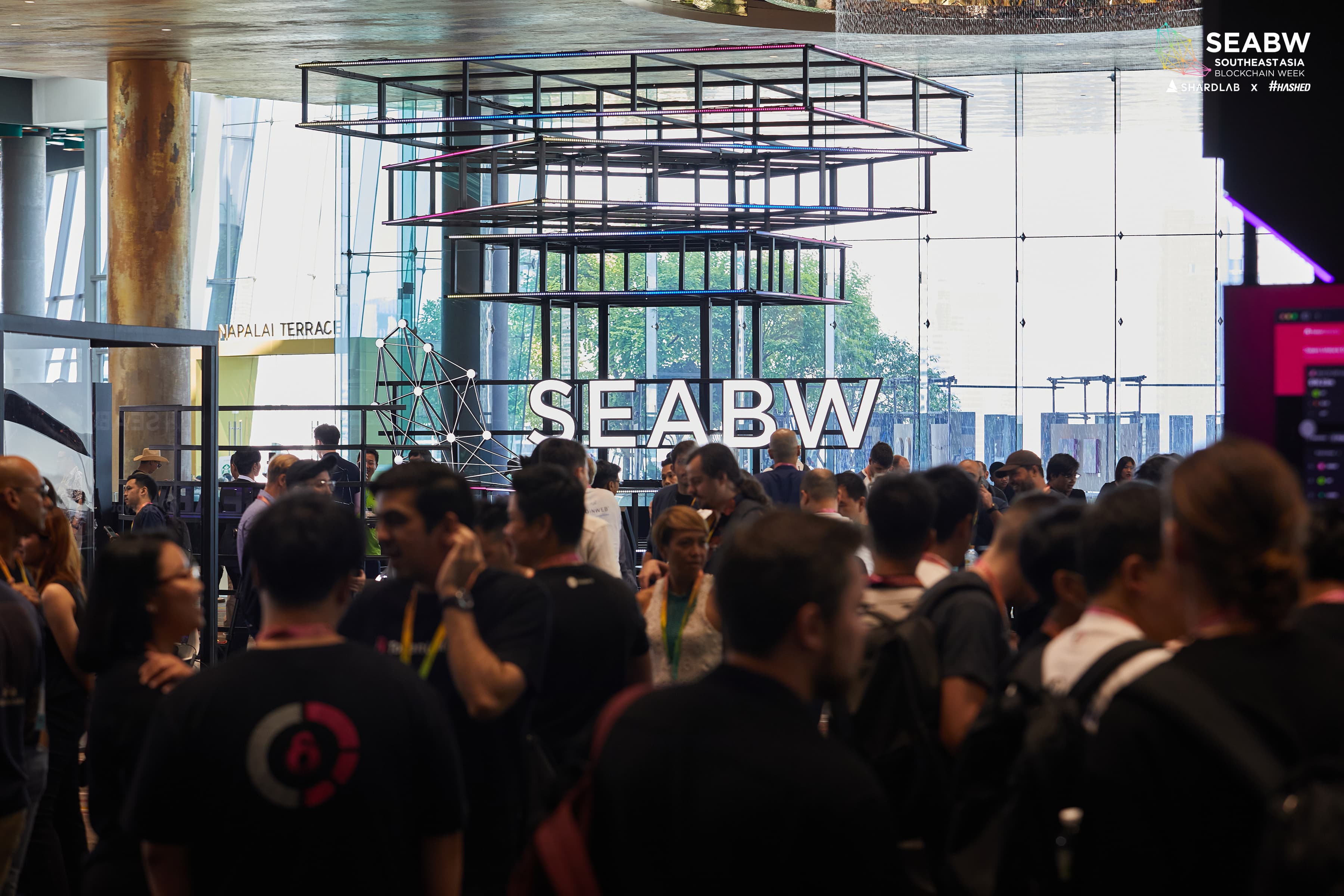 Southeast Asia Blockchain Week conference attendees and networking in Bangkok